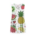 thumbnail image 5 of Viikei Women's Summer Casual T Shirt Dresses,Plus Size Dresses Women Fashion,New Women's Casual Loose V-neck Sleeveless Printed Short Dress Multicolor S, 5 of 5