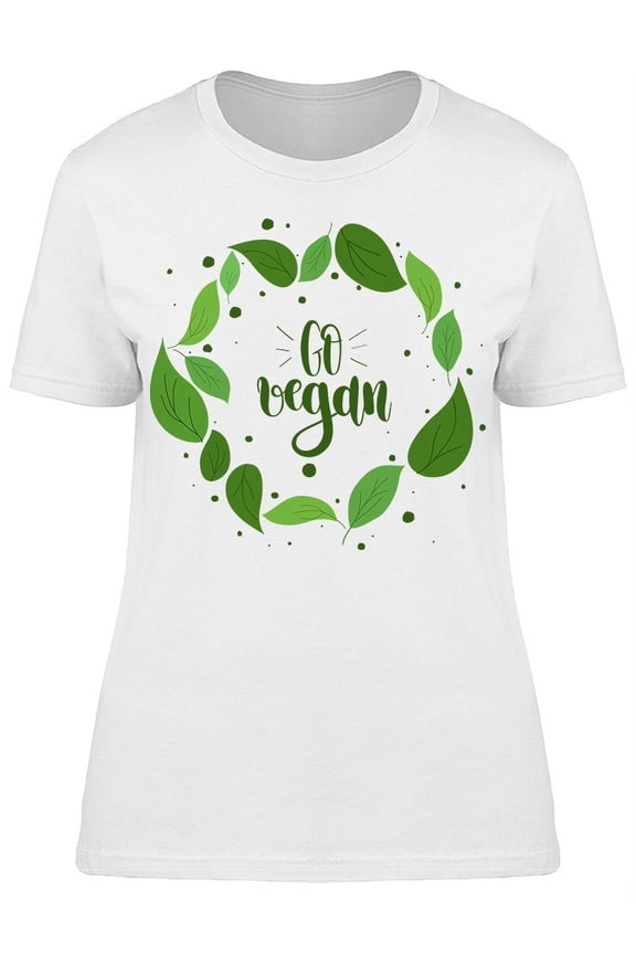 Go Vegan Logo T-Shirt Women -Image by Shutterstock, Female Small