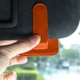 thumbnail image 6 of Car Organizer under $5! kkbbma Car Visor Sunglasses Clip, Leather Eyeglass Holder with Card Slot, Sun Visor Organizer for Driving, 6 of 6