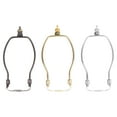 thumbnail image 1 of 3Pcs Lamp Horn Frame Lampshade Bracket (6 Inches, Silver, Golden, Bronze), 1 of 8