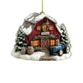 thumbnail image 2 of Chicken Farm Ornaments, Wooden Chicken Coop Christmas Ornament, for Lovers Farm Ornaments Christmas Tree Decor, Handcrafted Wooden Holiday Decoration for Bags and Gifts, 2 of 6