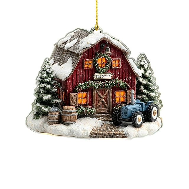 Decoraciones de la Granja de Pollo de Madera Decoraciones de la Granja de Pollo de Madera Decoraciones de Navidad Decoraciones de Granja de Pareja Pequeños Ornamentos de Navidad