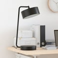 thumbnail image 2 of Evelyn&Zoe Wegner 18.5" Tall Integrated LED Table Lamp with Metal Shade in Blackened Bronze/Blackened Bronze, 2 of 8