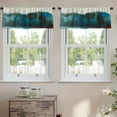 thumbnail image 2 of LALILO Kitchen Curtain Valance Oil Oil Canvas Oil Color Rod Pocket Window Curtain 52"x 18" Set of 2, 2 of 5