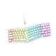 thumbnail image 5 of Teclado mecánico para juegos con cable y teclas, accesorio para teclado de computadora con cable USB, diseño ergonómico con retroiluminación. blanco, 5 of 8