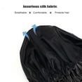 thumbnail image 3 of Shower Caps, Silk Lined Shower Cap for Women,Reusable,Adjustable Size, Washable & Waterproof,Large Satin Shower Cap-Black, 3 of 5