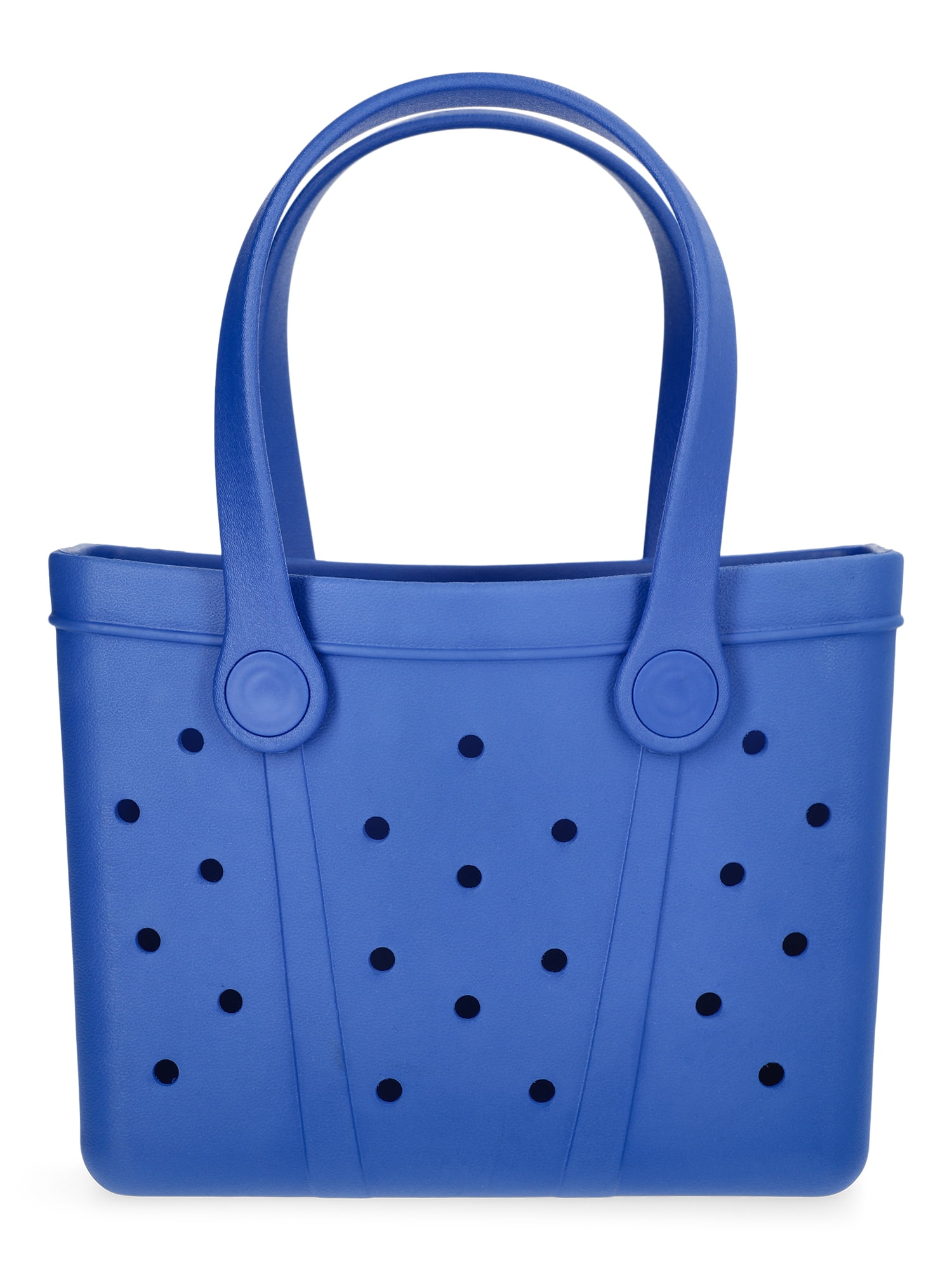 Time and Tru Women's Lightweight Mini Beach Tote Bag, Blue