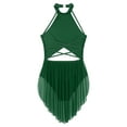 thumbnail image 4 of Zaldita Women Lyrical Dance Dress Contemporary Dancing Flowy Tulle Skirt Leotard Ballet Dancewear Green M, 4 of 5