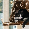 thumbnail image 3 of Armarkat Classic Cat Tree Model A6601, 66 inch Saddle Brwon W/White Paw Print, 3 of 10