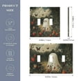 thumbnail image 2 of Yayeee Toggle Light Switch Wall Plate 2-Gang 4.56"x4.48" Decorative Outlet Cover, Ghost in Strawberry Fields, 2 of 7