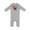 AC-Heather Grey, variant on Too Cute Crab Baby Romper Coveralls