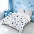 thumbnail image 2 of Homewish Stars Print Bedding, Galaxy Theme Duvet Cover Full, Reversible, 3 Piece 1 Duvet Cover and 2 Pillowcases, 2 of 6