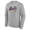 thumbnail image 2 of Men's Gray New York Mets Team Lockup Sweatshirt, 2 of 3