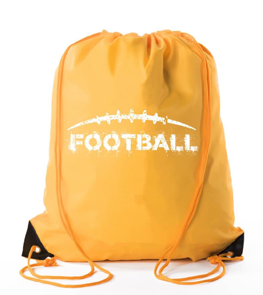 Football Party Bags Football Drawstring Cinch Backpacks for Team
