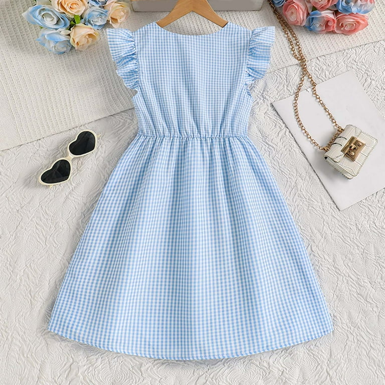 Rhuody 9-10 Years Cute Clothes For Teen Girls Fall Winter Round Neck  Sleeveless Sundress Solid Color Simple Style Spring Dresses For Girls Retro  ...