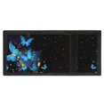 thumbnail image 4 of Uourmeti Kids Trifold Wallet Glowing Blue Butterfly Print Foldable Children's Wallet for Sports, Elastic Polyester Lightweight Trifold Card Wallet, 4 of 7