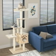 thumbnail image 4 of Gymax 67 in Multi-level Cat Tower w/ Top Perch & Wood Condo Modern Cat Tree, 4 of 10