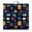 Galaxy, variant on Gothic Meditation Pouf Supportive Square Floor Cushion with Mystical Sun & Moon Aesthetic