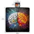thumbnail image 2 of Brain Canvas Picnic Mat Waterproof Portable Foldable Outdoor Beach Blanket, 2 of 6