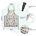 thumbnail image 3 of Forest Fairy Princess Pattern Kids Aprons for Girls and Boys,Adjustable Neck Strap Toddler Aprons for Kids Cooking Baking, 3 of 6