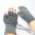 thumbnail image 5 of Gants Chauffants USB d'Hiver Gants Chauffants pour Randonnée Conduite Course Cyclisme Gants d'Hiver Gris, 5 of 5
