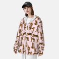 thumbnail image 4 of Fotbe Leopard Print Men's Women's UPF 50+ Sun Protection Jacket Hooded Cooling Shirt with Pockets Hiking Outdoor Performance-Small, 4 of 8
