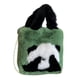 thumbnail image 4 of Bolso de peluche de panda, bolso de hombro, bolso cruzado, bolso de mano, bolsa, billetera con cadena, verde, 4 of 9