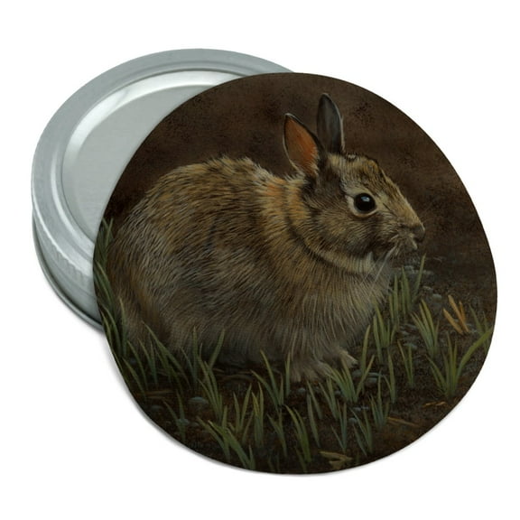 Backyard Bunny Rabbit Hare Round Rubber Non-Slip Jar Gripper Lid Opener