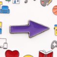 thumbnail image 1 of Creative My Social Battery Pin Insignias de aleación en mochila ligera para ropa, 1 of 2