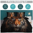 thumbnail image 2 of Tiger Animals Duvet Cover Set Themed Multicolor Polyester Bedding Set for Bedroom Decoration, 2 of 6