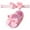 Pink, variant on Baby Girl Satin Cloth Cute Bowknot Princess Shoes Toddler Soft Sole Walking Shoes Headband Set