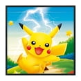 thumbnail image 1 of Cuadros Decorativos Pokemon Pikachu punto de cruz completo 11CT hilo de algodón bordado 40x40cm (2) Tmvgtek embutido en tela, 1 of 9