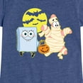 thumbnail image 3 of SpongeBob SquarePants - Patrick Trick Or Treating - Girls Fitted Short Sleeve Tee, 3 of 6