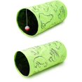 thumbnail image 4 of Beige Juguete plegable del animal doméstico del tubo del túnel 20" longitud para el gato que juega el escondite del túnel, 4 of 5