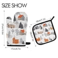 thumbnail image 2 of Yayeee Oven Mitts and Pot Holder Set of 4 Heat Resistant Kitchen Gloves Baking Hot Pad, Beige Snow Houses, 2 of 5