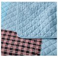 thumbnail image 4 of Bram 3-Piece Patchwork Quilt Set Queen - Pre-Washed Cotton Solid Plaid Multi Striped Coverlet - Lightweight Reversible Bedspread Bedding Set Queen Size, 4 of 7