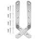 thumbnail image 3 of 2 anclajes de pared para muebles, soportes para estanterías y armarios, para a prueba de bebés, soportes angulares., 3 of 6