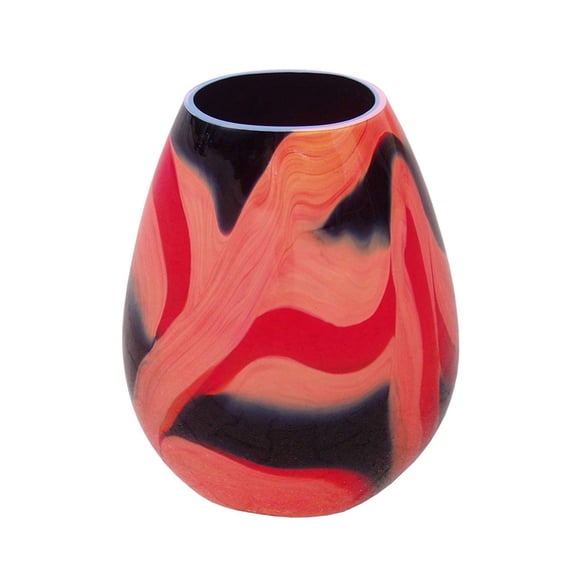 Elegant and Modern Decorative Classical Glass and Marble Vase for Housewarming Gift - 24" Glass Vase, Milan