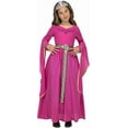 thumbnail image 1 of Costume De Princesse MÃ©diÃ©vale Rose - Enfant, 1 of 3