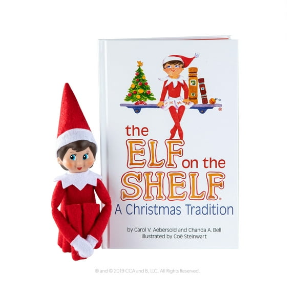 The Elf on the Shelf: A Christmas Tradition - Girl Scout Elf with Blue Eyes - Includes Artfully Illustrated Storybook, Keepsake Box and Official Adoption Certificate