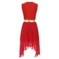 thumbnail image 2 of iiniim Robe de Danse Lyrique Brillante pour Femmes, Robe de Performance de Danse Ballet Moderne Contemporaine Rouge G, 2 of 7