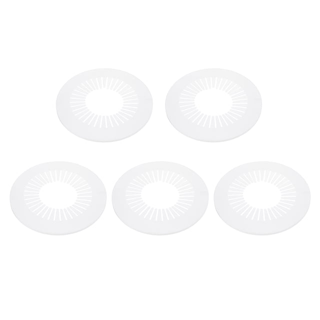 5PCS Tapa de Decoración de Tubo de 4.7 a 5.5in (120-140mm) de Plástico PPR, Blanco