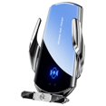 thumbnail image 2 of LSLJS Car Mount Charger, Auto Clamping Wireless Magnetic Charger for Car Air Vent, 15W Fast Charging 360°Rotatable Phone Mount Holder with Controllable LED Lights Universal Hands-Free Car Charger, 2 of 9