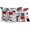 Red, variant on Red Grey Geometric Outdoor Pillow Covers, Waterproof Decorative Throw Pillowcases Set of 2, Abstract Art Modern Irregular Couch Cushion Cases with Zipper for Outside Patio Garden Sofa 20"x20"