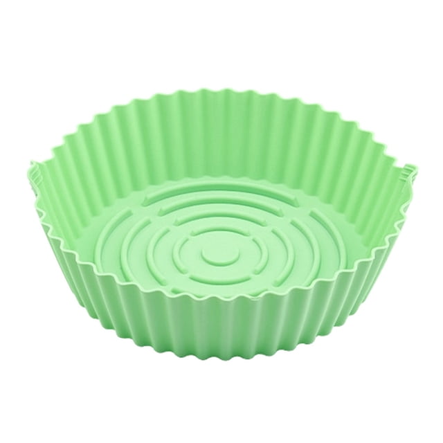 Poêle Antiadhésive pour Friteuse à Air Chaud Casserole en Silicone pour Friteuse à Air Doublure pour Friteuse à Air à Double Poignée