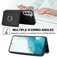 thumbnail image 6 of ELEHOLD Case for Samsung Galaxy S22 Plus,Business PU Leather Stand Case with Card Holder & Ring Holder,Black, 6 of 7