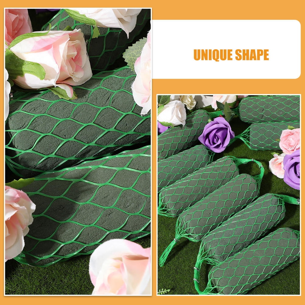 FUEENIRVA Green Floral Foam Blocks for Wedding Arch and Table Arrangements, Unique Shape Design for Flower Crafting