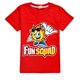 thumbnail image 1 of Camiseta Kawaii Fun Squad Boys de algodón con estampado de dibujos animados de manga corta para niñas, camiseta informal de verano a juego de 2 a 16 años zhangyuxiang LED, 1 of 2