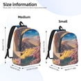 thumbnail image 3 of Naloa Cherry Blossoms Canvas Backpack for Men Women Rucksack Casual Travel Daypack College Tote Satchel Bookbag for Teens-Medium, 3 of 7