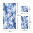 thumbnail image 3 of 3 Piece Bath Towels Set Bath Towel, Hand Towel and Face Towel for Bathroom, Gym, Hotel Blue Tie-dye Pattern, 3 of 8